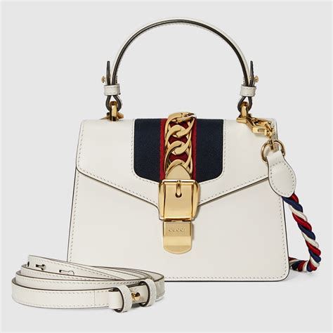 gucci sylvie leather bag charms|gucci sylvie leather shoulder bag.